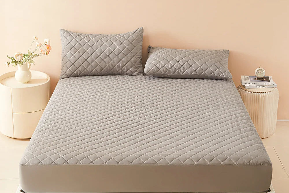 1Pc 3D Air Fabric Thick Mattress Cover, 100% Waterproof Mattress Protector, Soft and Breathable Fitted Bed Sheet (No Pillowcase)